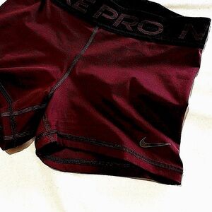 Nike Pro Shorts 3” • Crush Burgundy